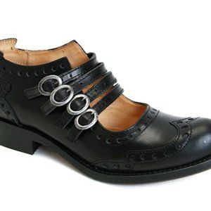 Fluevog Adrians Alli -  Black Leather mary janes